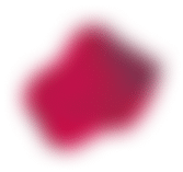 A crimson blob, exhibiting a gradient, sits on a black background.