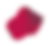 A crimson blob, exhibiting a gradient, sits on a black background.
